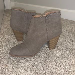 Taupe brown booties